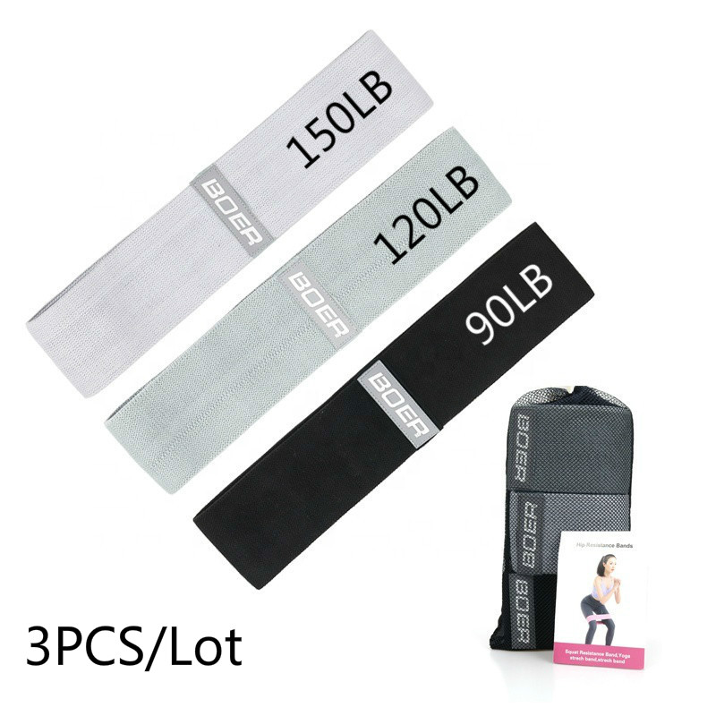 Home Gym Equipment Set - 3PCS Frauen Männer Stoff Widerstand Bands
