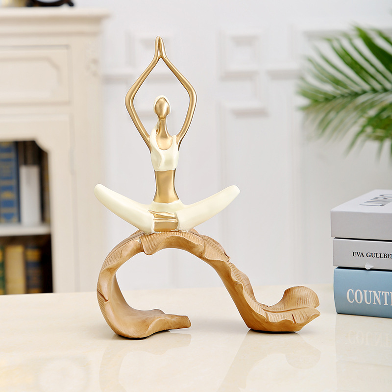 Home Gym Yoga Room - Nordische Yoga-Mädchen Kleine Wohnaccessoires Heimdekoration Fitness-Studio