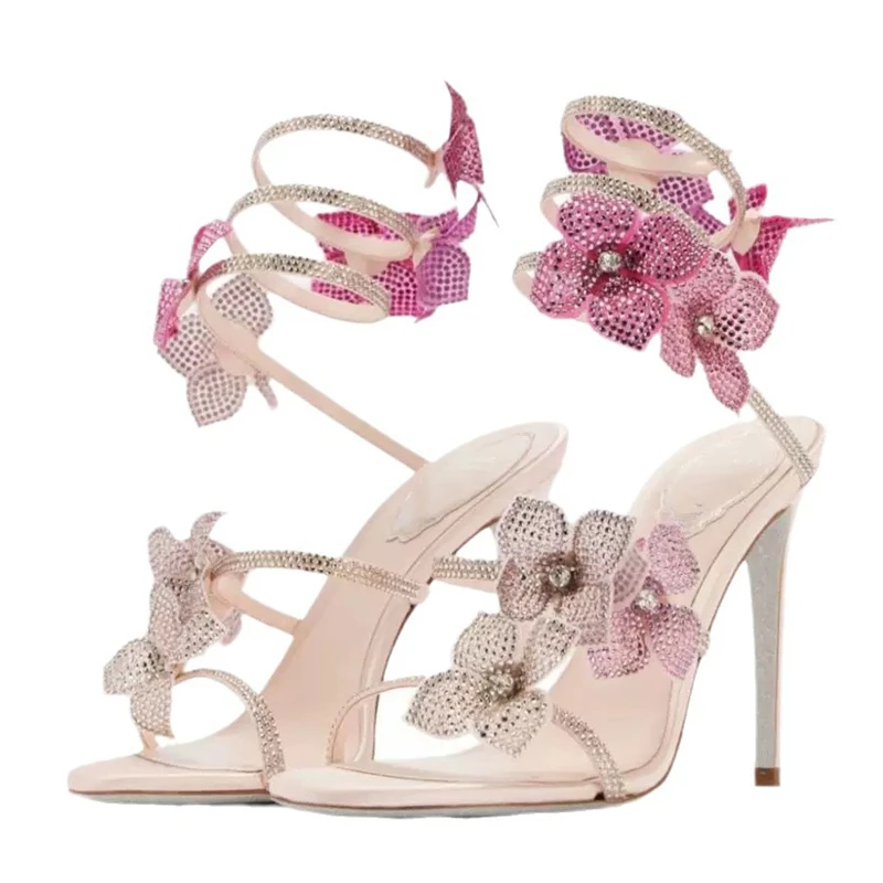 Ankle Strap Attachment - Eilyken Sexy KRISTALL Blume Dünne High