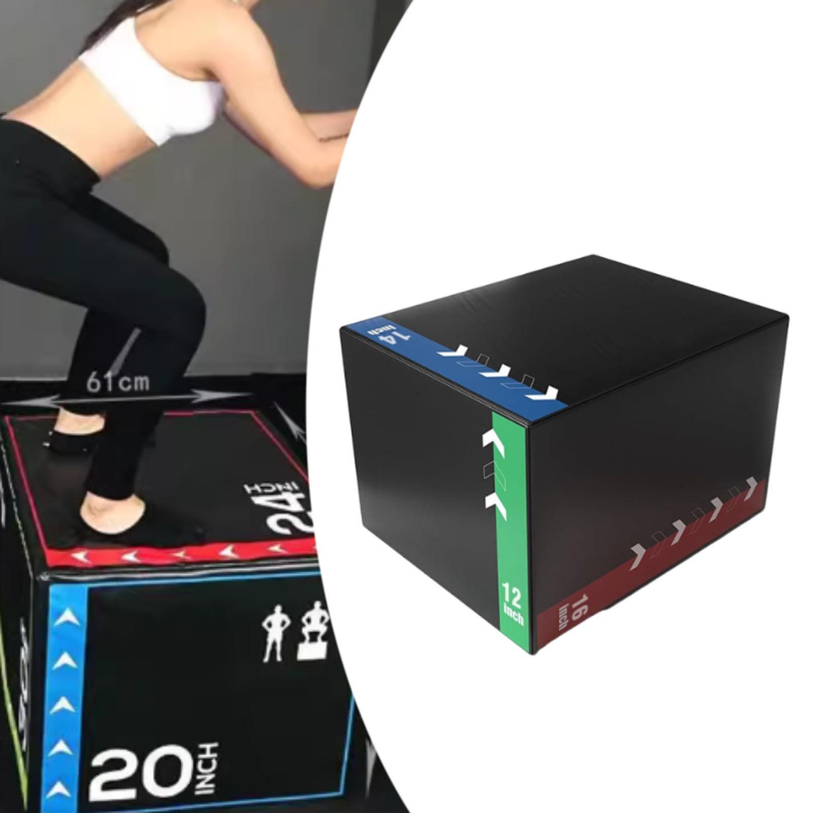 Home Gym In A Box - Plyometrische Sprungbox, robuste, vielseitige Step-up-Box für