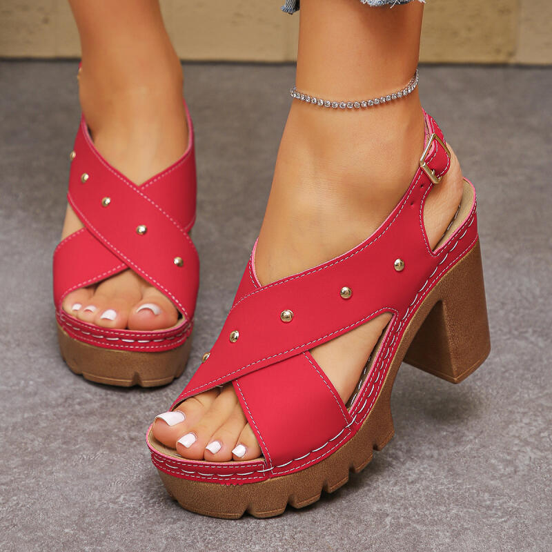 Ankle Strap Attachment - Vintage Super High Heel Cross Strap