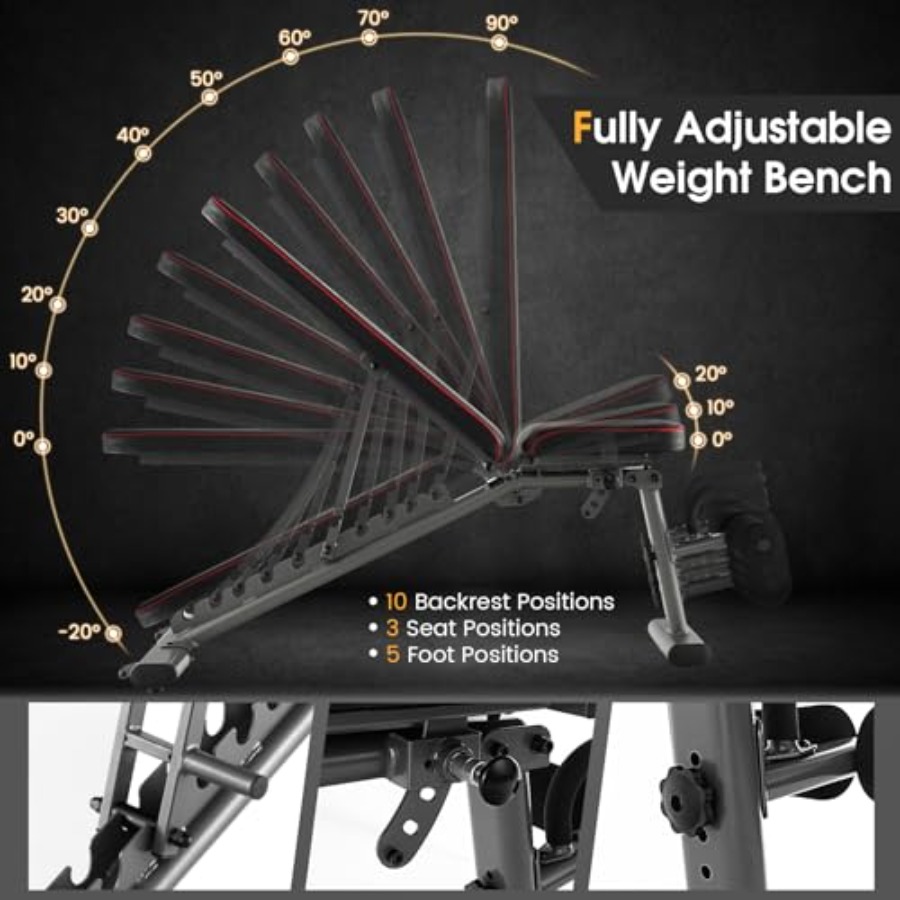Verstellbare Hantelbank 660lbs – Adjustable Weight Bench Bewertung und Preis