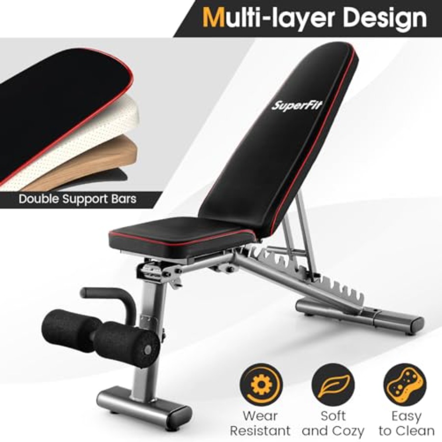 Verstellbare Hantelbank 660lbs – Adjustable Weight Bench Bewertung und Preis