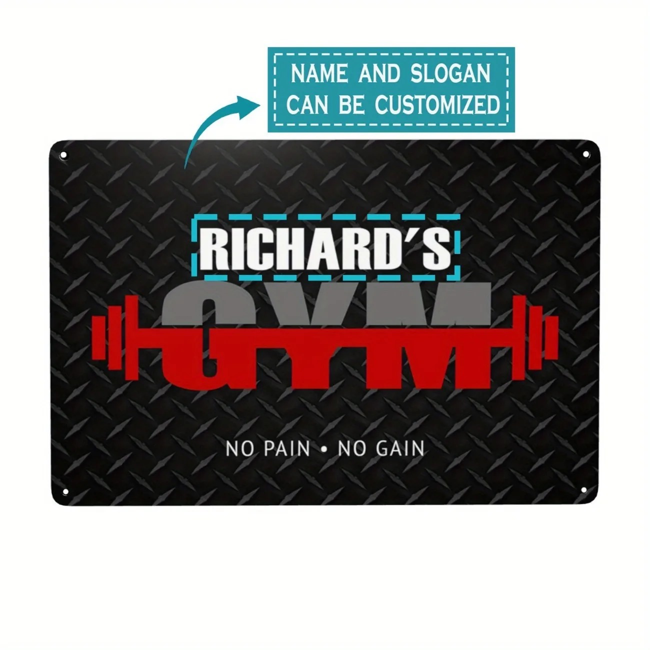 Personalisiertes Metall-Fitnes – Home Gym Names Bewertung und Preis