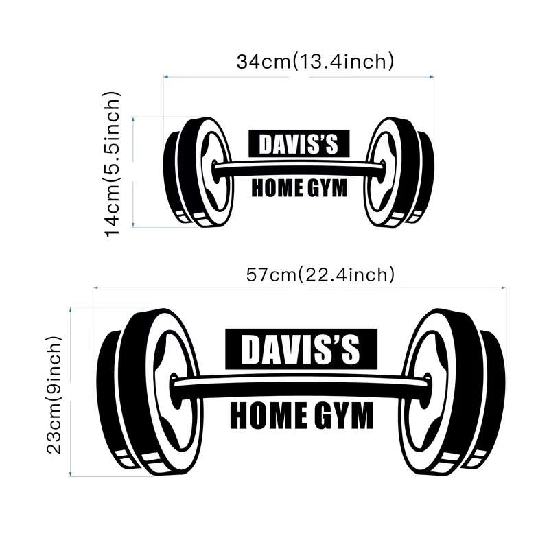 Individuelle Vinyl-Wandaufkleb – Home Gym Names Bewertung und Preis