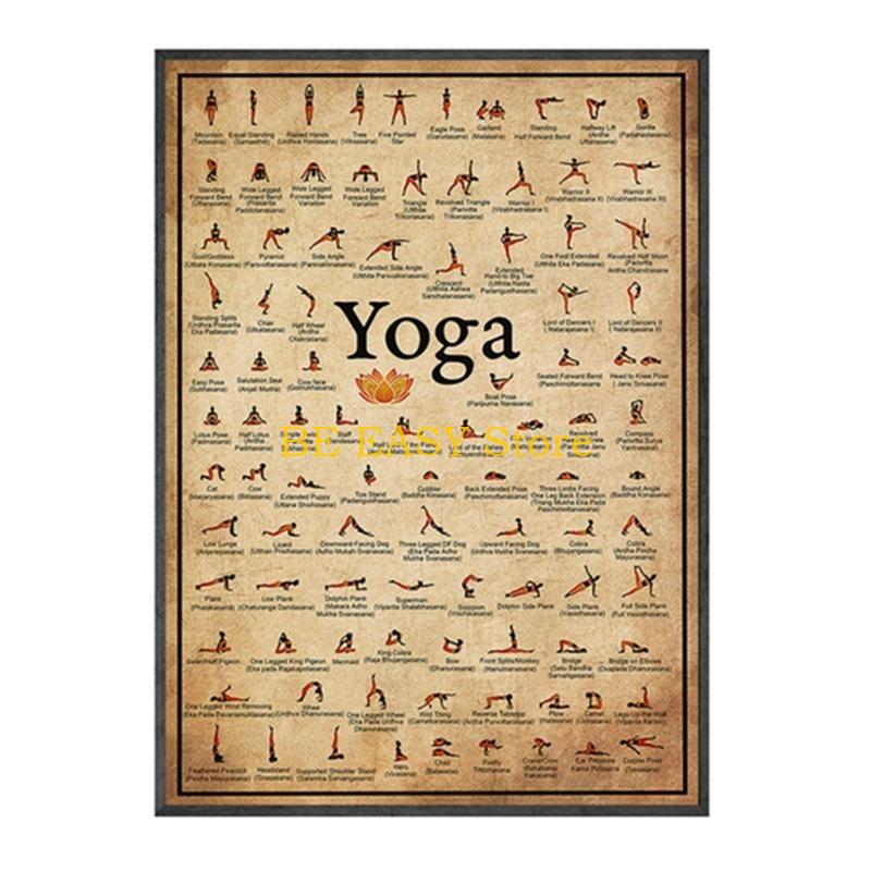 E28F Retro Vintage Yoga Kunstd – Home Gym Yoga Room Bewertung und Preis