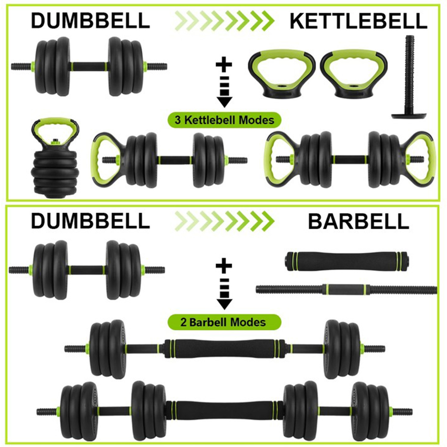 4-in-1 Verstellbares Hantelset – Home Gym Equipment Set Bewertung und Preis
