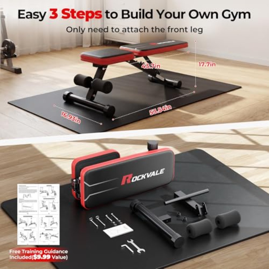 Heimfitnessbank mit verstellba – Adjustable Weight Bench Bewertung und Preis