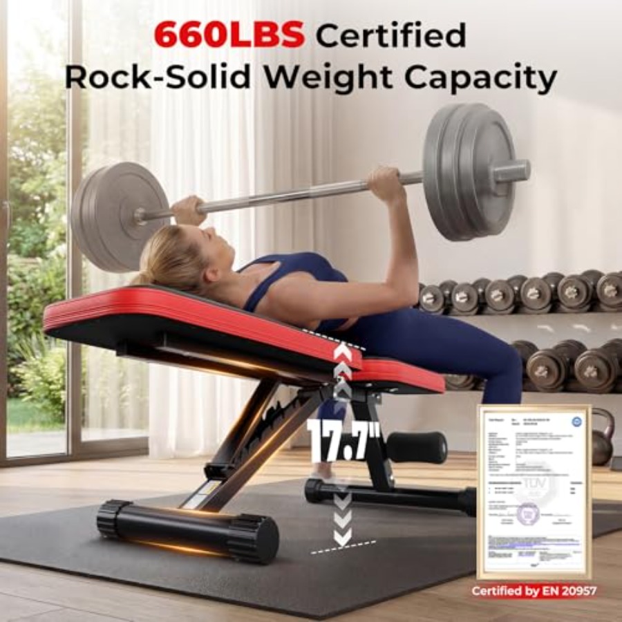 Heimfitnessbank mit verstellba – Adjustable Weight Bench Bewertung und Preis