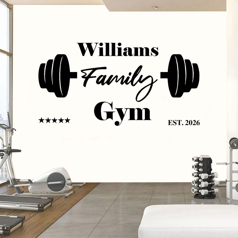 Benutzerdefinierter Wand-Aufkl – Home Gym Names Bewertung und Preis